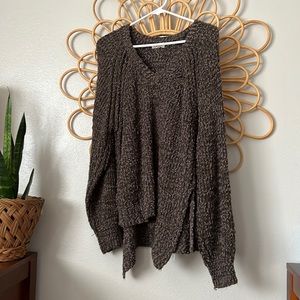 Mittoshop Brown Boucle Knit Sweater